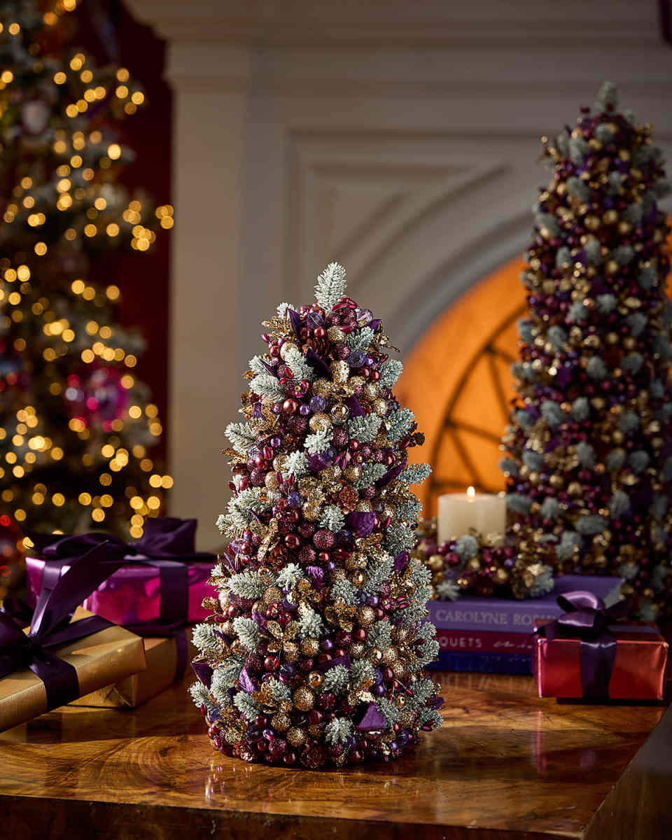 Frosted Plum 18" Tabletop Tree